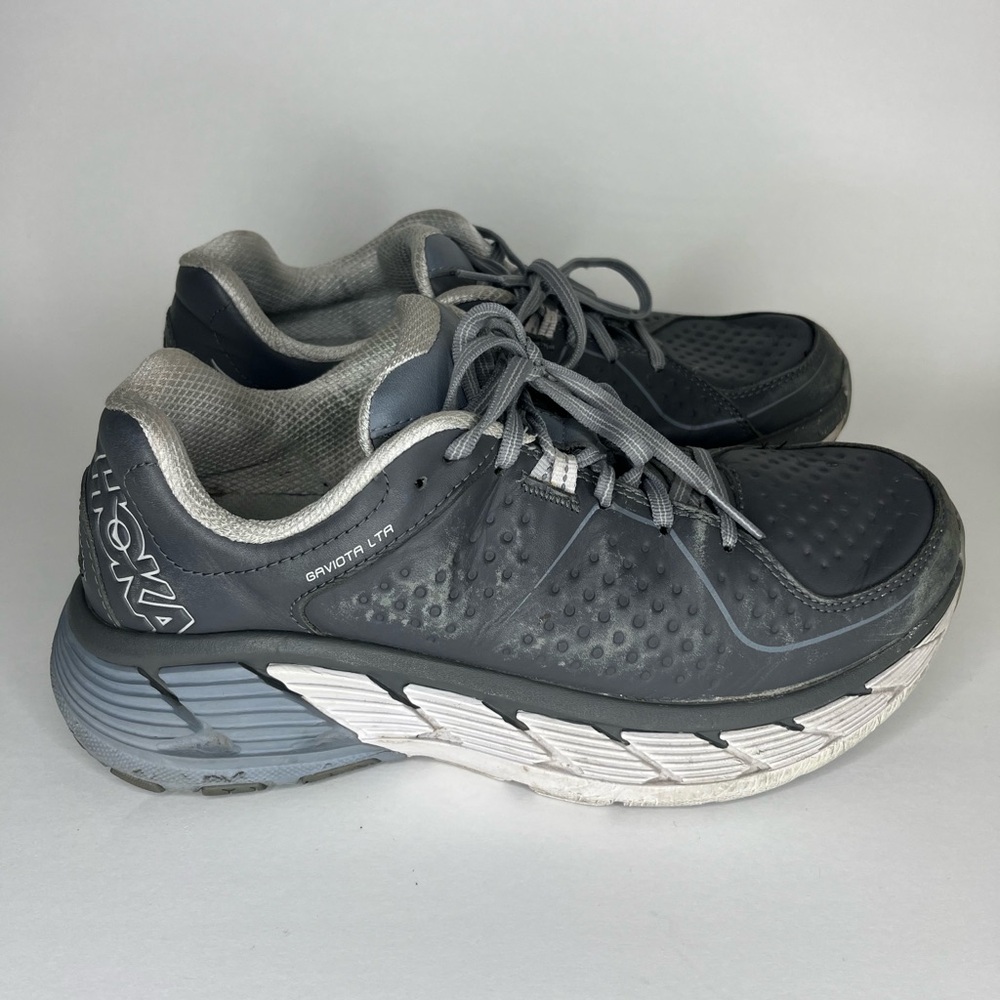 Hoka One One Womens Gaviota LTR 1093650 CTDW Gray Running Shoes Sneakers Size 8D